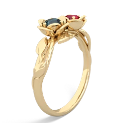 Alexandrite Rose Garden 14K Yellow Gold ring R5510