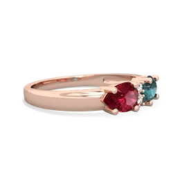 Alexandrite Pear Bowtie 14K Rose Gold ring R0865