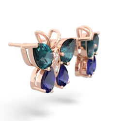 Alexandrite Butterfly 14K Rose Gold earrings E2215