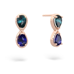 Alexandrite Infinity 14K Rose Gold earrings E5050