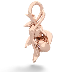 Alexandrite Rose Vine 14K Rose Gold pendant P5680