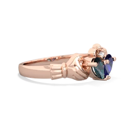 Alexandrite 'Our Heart' Claddagh 14K Rose Gold ring R2388