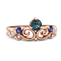 Alexandrite Crown Keepsake 14K Rose Gold ring R5740