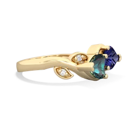 Alexandrite Floral Elegance 14K Yellow Gold ring R5790