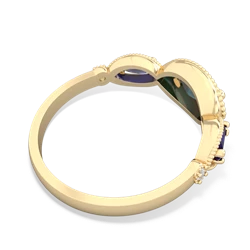 Alexandrite Milgrain Marquise 14K Yellow Gold ring R5700