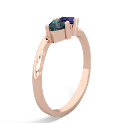 Alexandrite Sweethearts 14K Rose Gold ring R5260