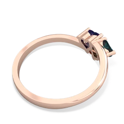 Alexandrite Sweethearts 14K Rose Gold ring R5260