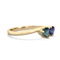 Alexandrite Sweethearts 14K Yellow Gold ring R5260