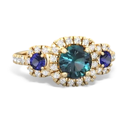 Alexandrite Regal Halo 14K Yellow Gold ring R5350