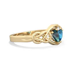 Alexandrite Celtic Love Knot 14K Yellow Gold ring R5420