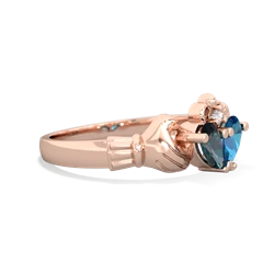 Alexandrite 'Our Heart' Claddagh 14K Rose Gold ring R2388