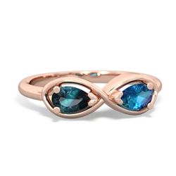 Alexandrite Infinity 14K Rose Gold ring R5050