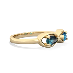 Alexandrite Infinity 14K Yellow Gold ring R5050