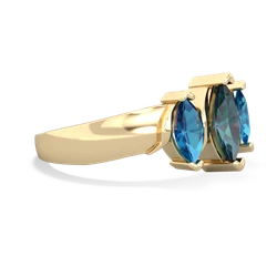 Alexandrite Three Peeks 14K Yellow Gold ring R2433