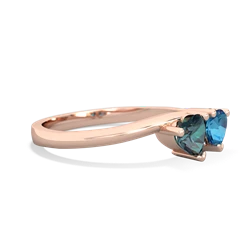 Alexandrite Sweethearts 14K Rose Gold ring R5260