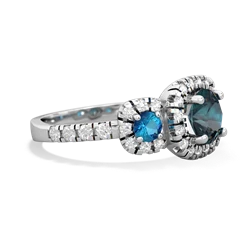 Alexandrite Regal Halo 14K White Gold ring R5350