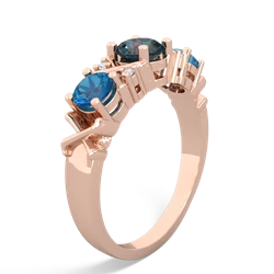 Alexandrite Hugs And Kisses 14K Rose Gold ring R5016