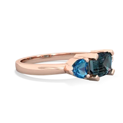 Alexandrite Three Stone 14K Rose Gold ring R5235