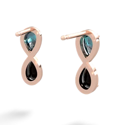 Alexandrite Infinity 14K Rose Gold earrings E5050