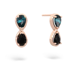 Alexandrite Infinity 14K Rose Gold earrings E5050