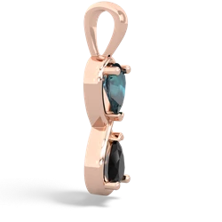 Alexandrite Infinity 14K Rose Gold pendant P5050