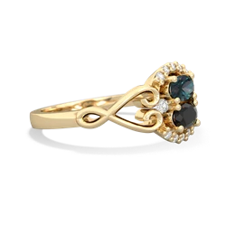 Alexandrite Love Nest 14K Yellow Gold ring R5860