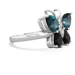 Alexandrite Butterfly 14K White Gold ring R2215