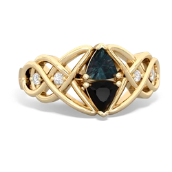 Alexandrite Keepsake Celtic Knot 14K Yellow Gold ring R5300