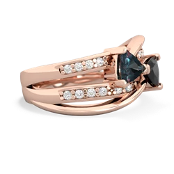 Alexandrite Bowtie 14K Rose Gold ring R2360