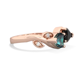 Alexandrite Floral Elegance 14K Rose Gold ring R5790