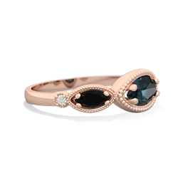 Alexandrite Milgrain Marquise 14K Rose Gold ring R5700