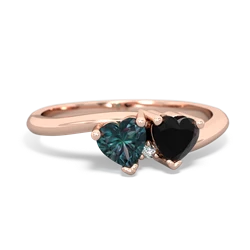 Alexandrite Sweethearts 14K Rose Gold ring R5260