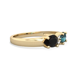 Alexandrite Pear Bowtie 14K Yellow Gold ring R0865