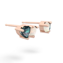 Alexandrite Sweethearts 14K Rose Gold earrings E5260