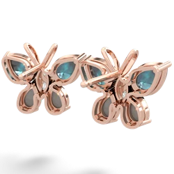 Alexandrite Butterfly 14K Rose Gold earrings E2215