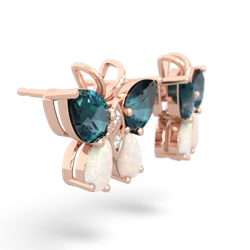 Alexandrite Butterfly 14K Rose Gold earrings E2215