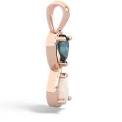 Alexandrite Infinity 14K Rose Gold pendant P5050