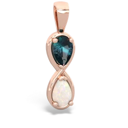 Alexandrite Infinity 14K Rose Gold pendant P5050