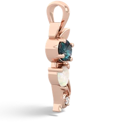 Alexandrite Kitten 14K Rose Gold pendant P5780