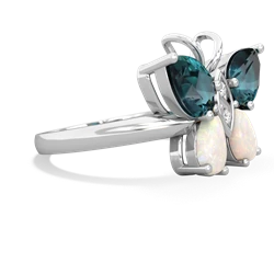 Alexandrite Butterfly 14K White Gold ring R2215