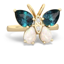 Alexandrite Butterfly 14K Yellow Gold ring R2215