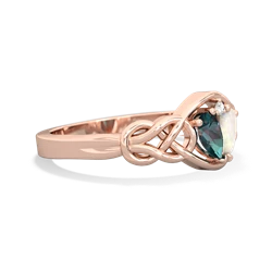 Alexandrite Celtic Love Knot 14K Rose Gold ring R5420