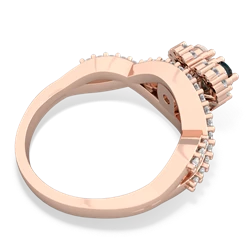 Alexandrite Diamond Twist 'One Heart' 14K Rose Gold ring R2640HRT