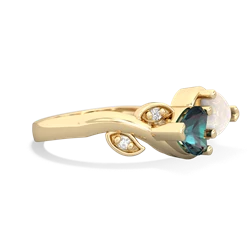 Alexandrite Floral Elegance 14K Yellow Gold ring R5790