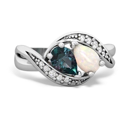 Alexandrite Summer Winds 14K White Gold ring R5342