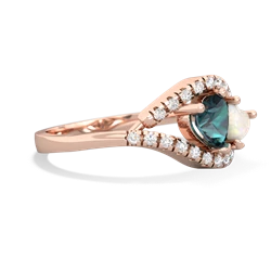 Alexandrite Mother And Child 14K Rose Gold ring R3010