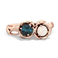 Alexandrite Rose Garden 14K Rose Gold ring R5510