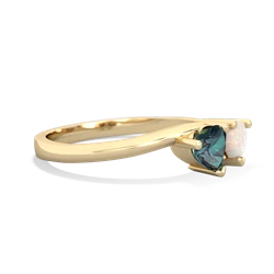 Alexandrite Sweethearts 14K Yellow Gold ring R5260