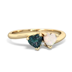 Alexandrite Sweethearts 14K Yellow Gold ring R5260