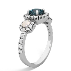 Alexandrite Regal Halo 14K White Gold ring R5350